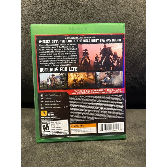 Xbox one Red dead II redemption 2 disc- complete- Preowned - Picture 3 of 5